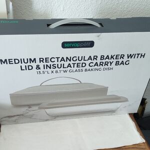 Servappetit Medium Rectangular Baker with Lid